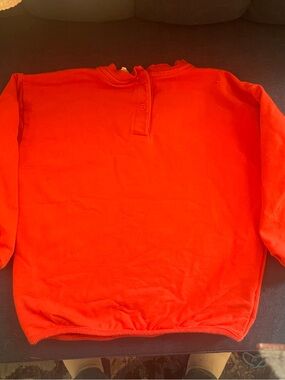 Men's Orange Crewneck Sweater
